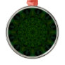 Emerald Flower Fractal Kaleidoscope Christmas Ornament