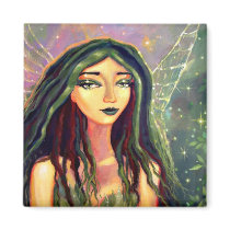 Emerald Forest Faery - Magnet magnets