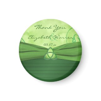 Emerald Green Celtic Loveknot Wedding Favor Magnet magnet