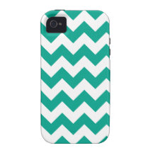 Emerald Green Chevron Vibe iPhone 4 Case