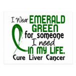 Emerald Green For Someone I Need Liver Cancer Post Card