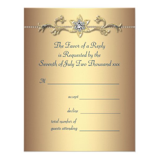 Emerald Green Gold Royal Indian Peacock Wedding Announcement