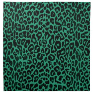 Emerald Green Leopard Pattern Home Decor
