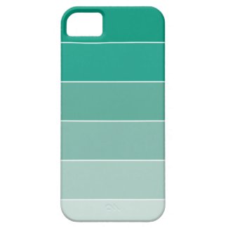 Emerald Green Ombré Stripes iPhone 5 Covers