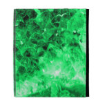 Emerald Green Quartz Crystal iPad Case Cover