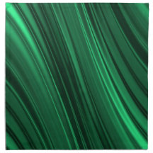 Emerald green shaded stripes printed napkins