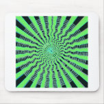Emerald Green Show - Waves, Sparkle n Panorama Mouse Pad