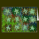 Emerald Green Stained Glass Star Pattern cards