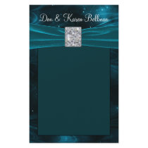 Emerald Green Swirls Wedding Customized Stationery