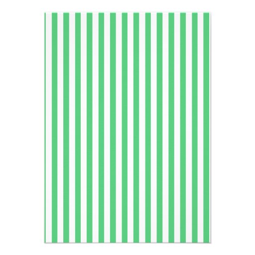 Emerald Green Vertical Stripes; Vintage Chalkboard Personalized Invitation
