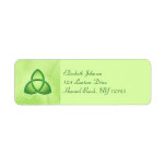 Emerald Love Knot Return Address Label