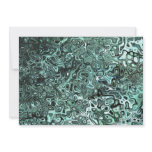 Emerald Melange Abstract Blank Invitation