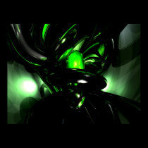 Emerald Nigthmares Abstract Poster posters