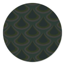 Emerald Peacock Drops stickers by JaZilla Emerald Peacock Drops stickers