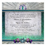 Emerald Peacock Passion Invitation