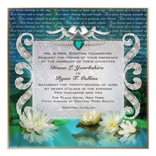 Emerald Sea Invitation