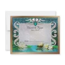 Emerald Sea Table Card Invites