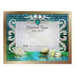 Emerald Sea Table Card Invites
