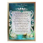 Emerald Sea Two Doves Poem Keepsake Announcements