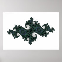 Emerald Seahorse Julia Poster