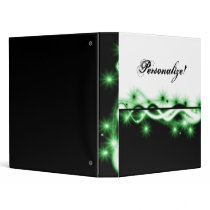 Emerald Sparkles Recipe Book 3 Ring Binder
