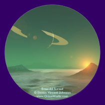 Emerald Sunset, Emerald Sunset Steven Vincent ... stickers