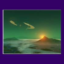 Emerald Sunset postcards