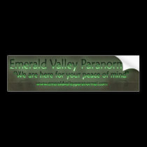 Emerald Valley Paranormal bumper stickers