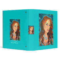 Emerald Waters - Mermaid Art Binder by SusanRodio Emerald Waters - Mermaid Art Binder