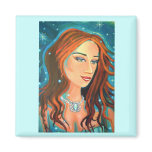 Emerald Waters - Mermaid Art Magnet