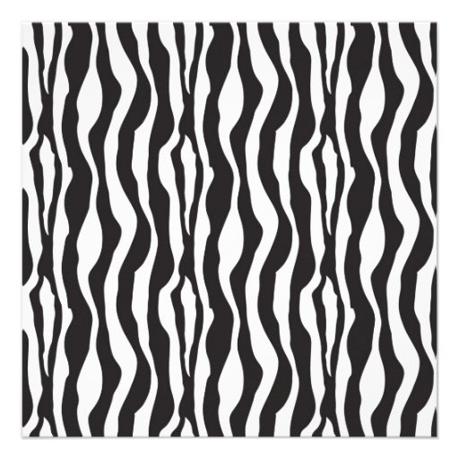 Emerald Zebra Print Housewarming Party Invitations