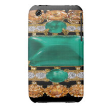 Emeralds, Diamonds Jeweled Blackberry Curve Case-M