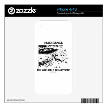 Emergence Do You See A Dalmatian? Optical Illusion iPhone 4 Decals