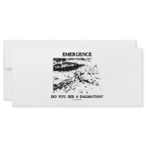 Emergence Do You See A Dalmatian? rack cards by wordsunwords Emergence Do You See A Dalmatian? rack cards