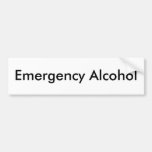 Emergency Alcohol Bumper Stickers
