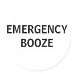 Emergency Booze stickers