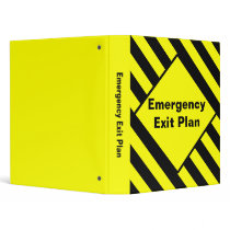 Emergency Exit Floor Plan Binder