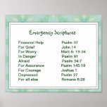 Emergency Information Scriptures for Encouragement Print