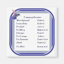 Emergency List of Scriptures, Motivational Magnets