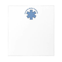 Emergency Medical Tech Memo Note Pads