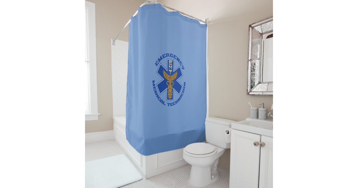 Emergency medical technician shower curtain Zazzle