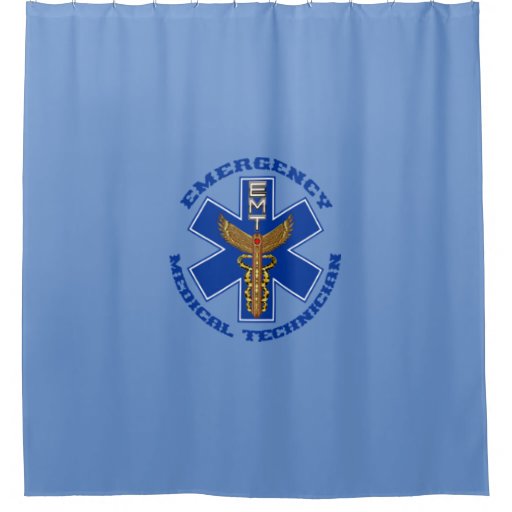 Emergency medical technician shower curtain Zazzle