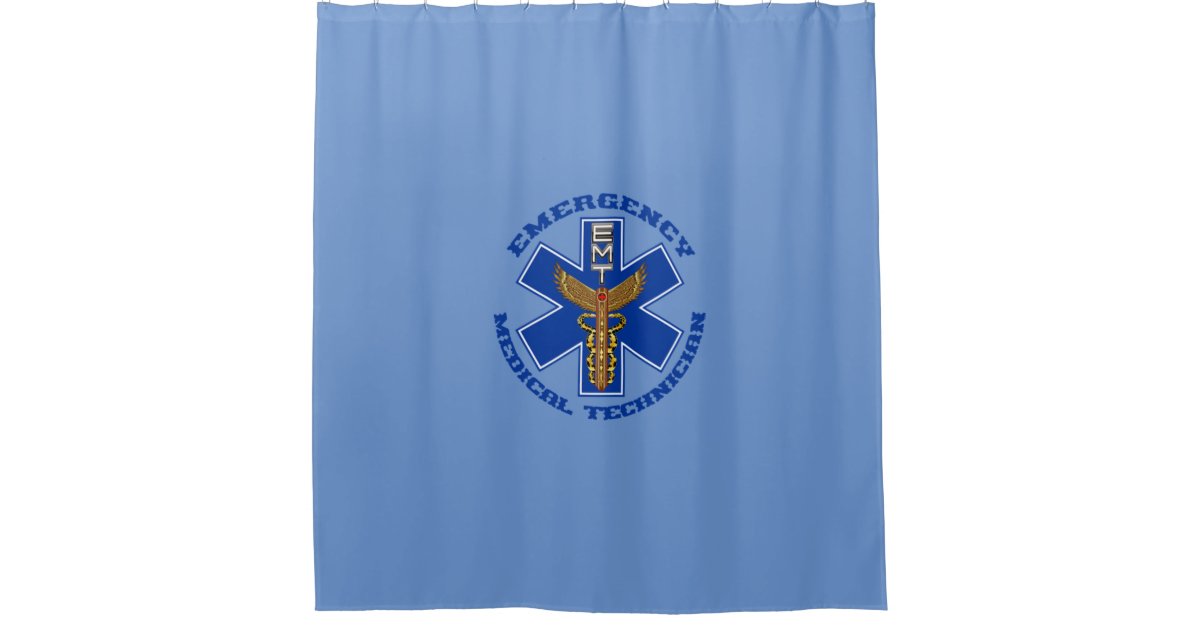 Emergency medical technician shower curtain Zazzle