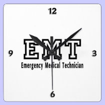 Emergency Medical Technician wall clocks