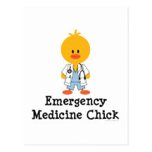 Emergency Medicine Chick Postcard