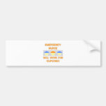 Emergency Nurse ... Will Work For Cupcakes Bumper Stickers