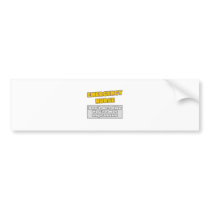 Emergency Nurse .. You're Impressed Bumper Stickers
