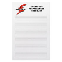 Emergency Preparedness Checklist Stationery