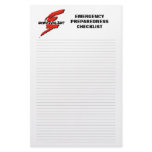 Emergency Preparedness Checklist Stationery