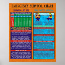 Emergency Survival Chart Posters